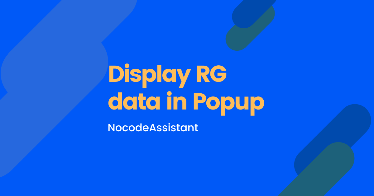 How to send data from Repeating group to Popup